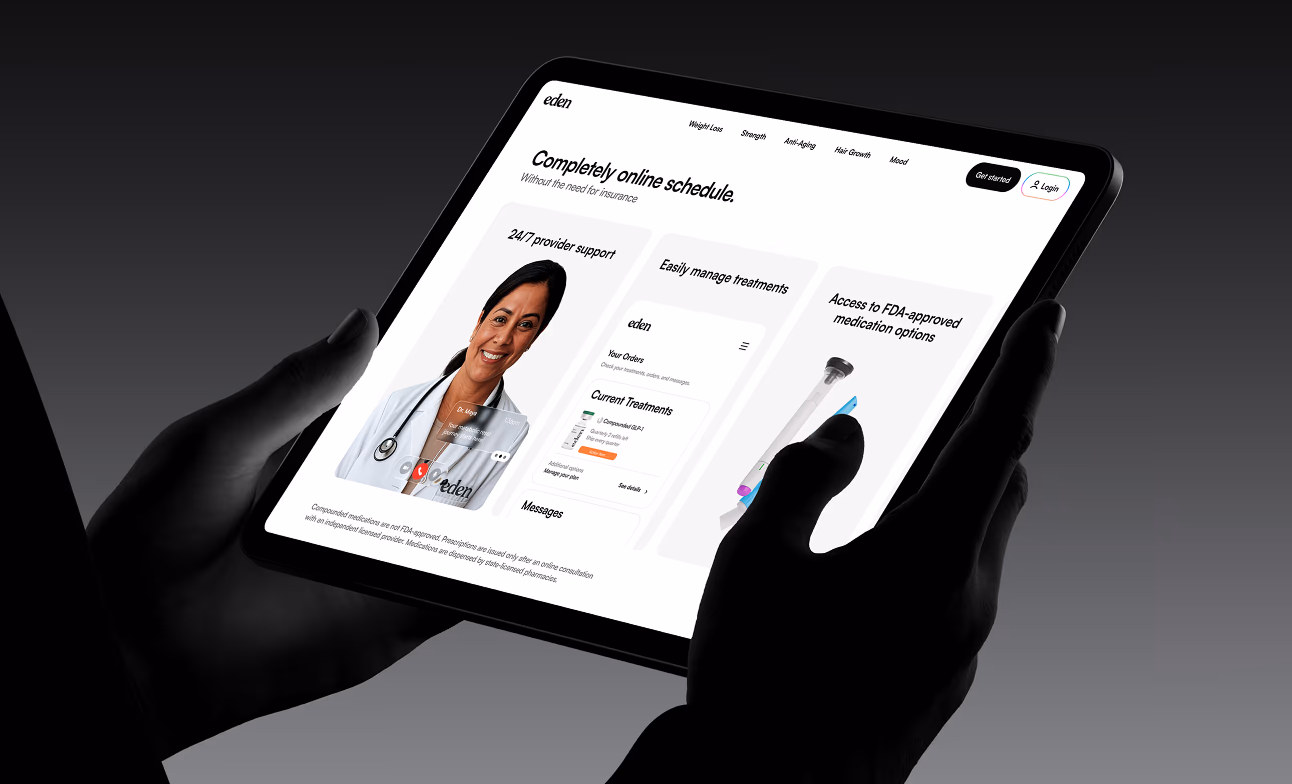 Patient-Centric Telehealth Platform Interface Design for TryEden