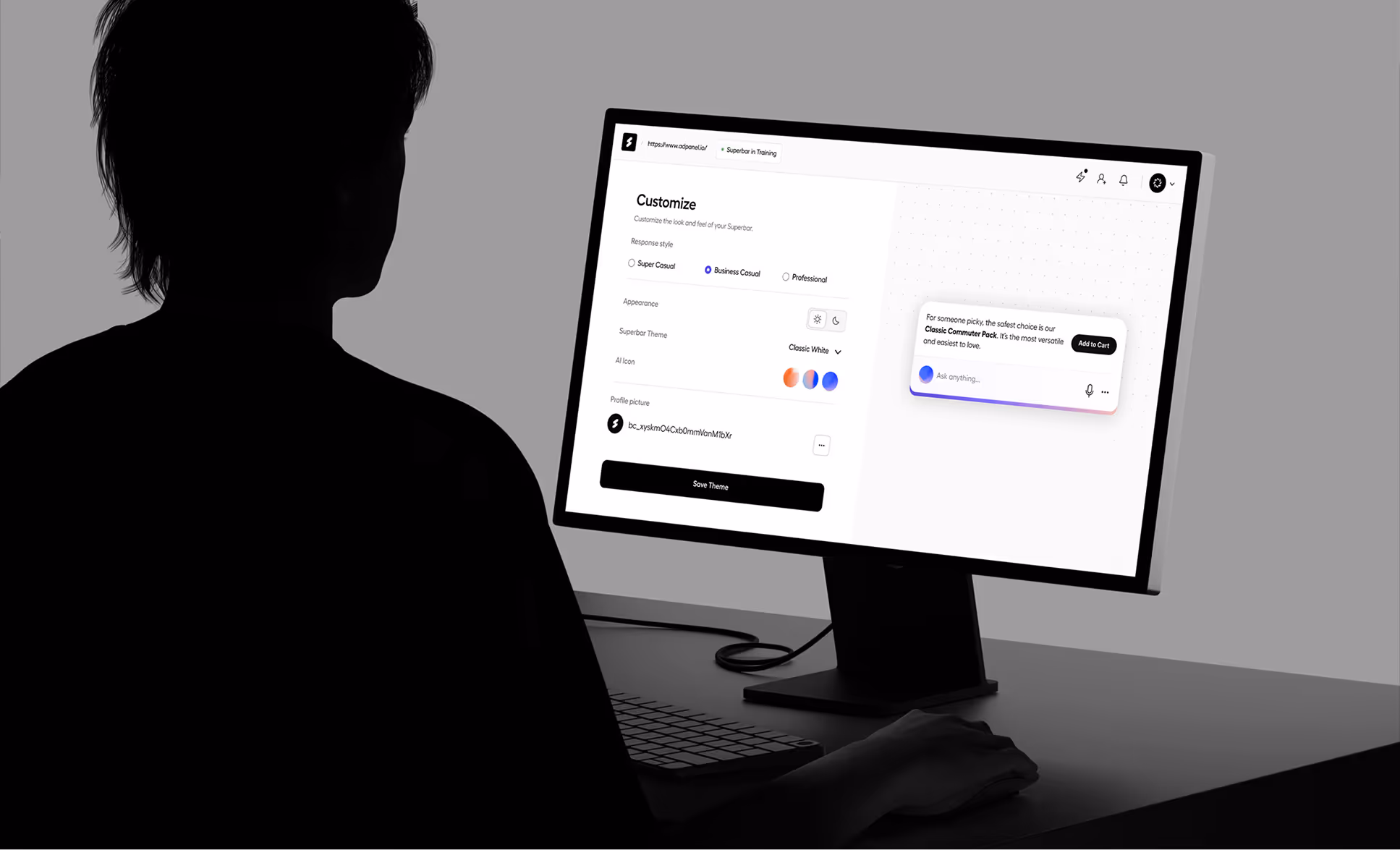 Superbar AI Platform UX/UI Design for Enterprise Software Applications