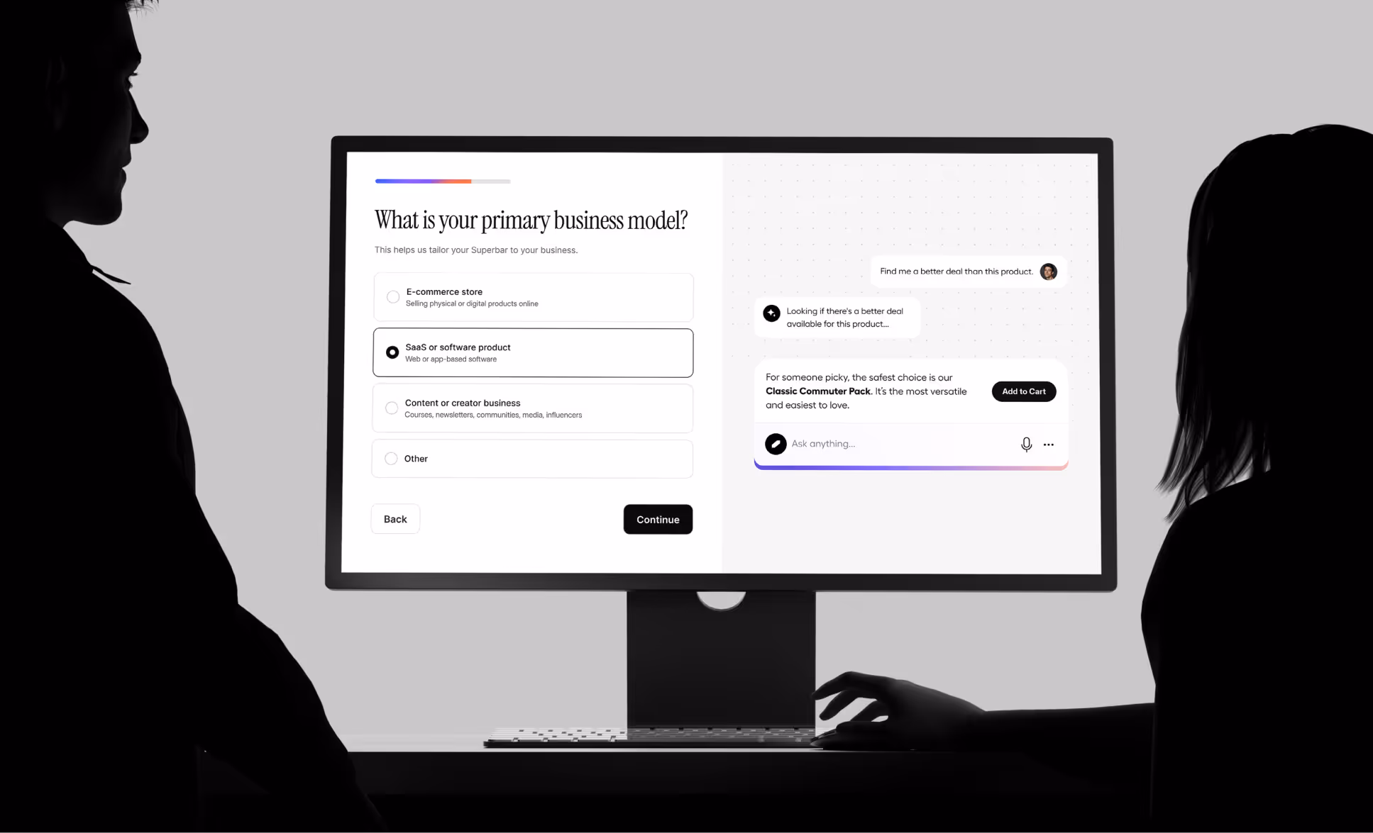 Modern AI Product Design and SaaS Dashboard Experience for Superbar